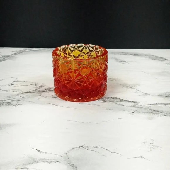 Degenhart Glass Daisy Button Trinket Paperweight Open Salt Vtg - Picture 7 of 8